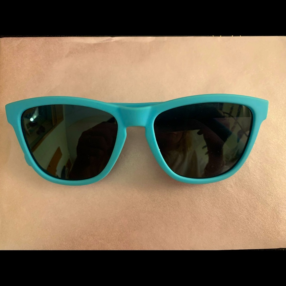 Goodr blue running sunglasses